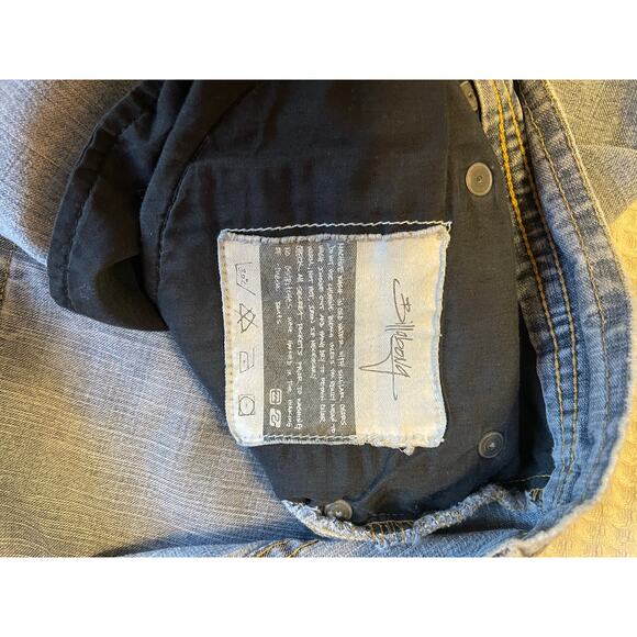 VTG Billabong Y2K Men’s Gray Distressed Cotton Bermuda Skater Shorts Size 38 - Picture 16 of 16